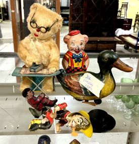 1950's Metal Wind Up Animal Toys
