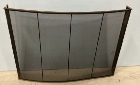 Metal and Wire Mesh Fire Screen 34