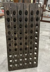 Late 19th Century French Champagne Oak Riddling Rack 60