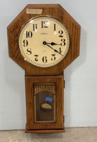 Waltham Regulator Octagon Wall Clock 36
