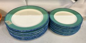 Pier 1 Teal Blue Ceramic Plates