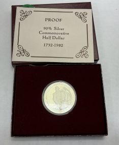 1732-1982 Washington 90% Silver Commemorative Half Dollar