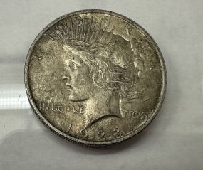1923 Peace Liberty Silver Dollar