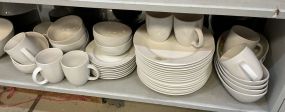 Threshold White Porcelain China Set