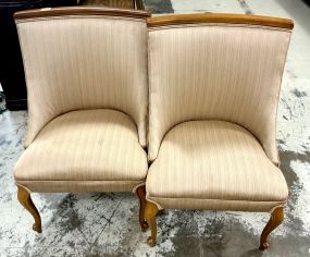 Pair of Mid Century French Slipper Chairs