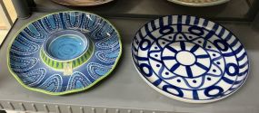 13dia Dansk Arabesque Dinner Plate and Chip n Dip