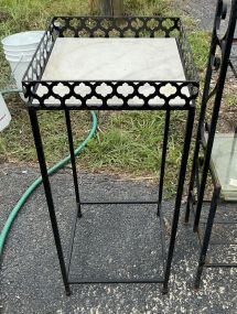 Decorative Metal Outdoor Side Table