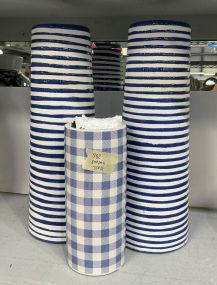 Blue and White Ceramic Decorative Flower Vases