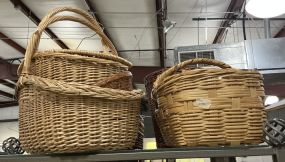 Group of Woven Decorative Baskets