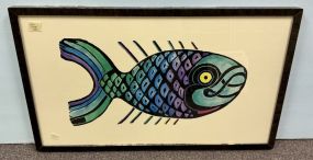 Walter Anderson Fish Print 17