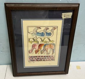 Walter Anderson Framed Calendar Print Jan 16th