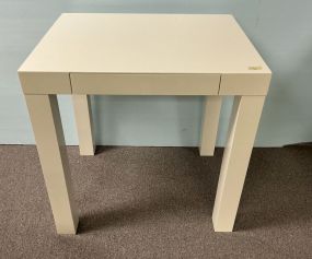 West Elm Parsons White Lacquer Mini Desk 30
