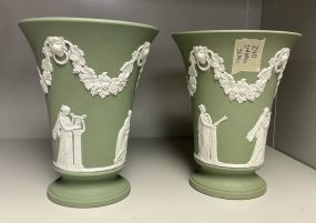 Bacchus Vase Celadon Jasperware 6