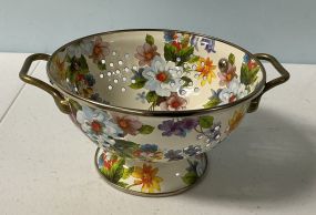 Mackenzie Childs Floral Colander Strainer 4