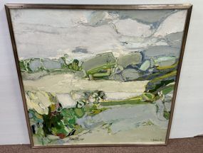 Signed Gabriel Godard Landscape Painting 41