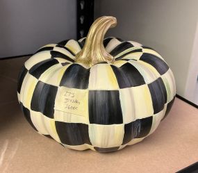 MacKenzie Childs Courtly Check Pumpkin 6