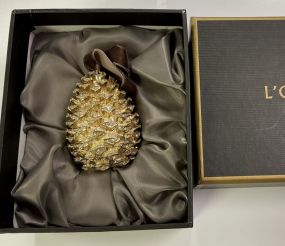 L Objet 24k Gold Plated Pinecone 3