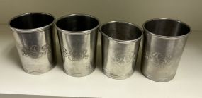 Four Towle Pewter Julips 4