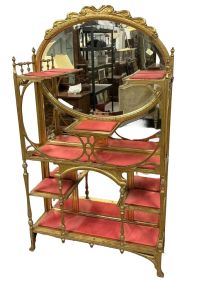 VTG Victorian Gold Gilt Display Etagere 71