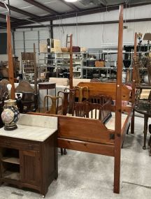 Hand Crafted Pencil Post Queen Bed 60
