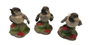 Three Boehm Fledgling Chickadee Figurines 4