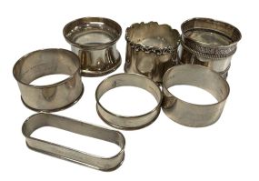 4.585 ozt Sterling Napkin Rings