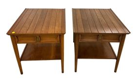 Pair of Heritage Mid Century Style Side Tables 22