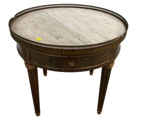 French Style Bouillotte Marbletop Table 23
