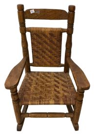 VTG Child's Oak Rocker