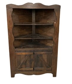 Primitive Style Corner Cabinet 76
