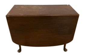 Antique Queen Anne Drop Leaf Game Table