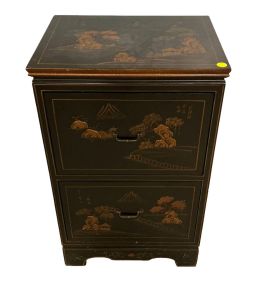 Chinoiserie Wooden File Cabinet 33