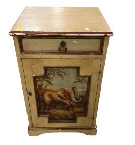 Decorative Factory Painted Elephant Cabinet