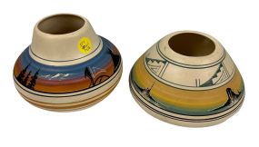 Two Signed Southwest Style Pottery Vessels 6