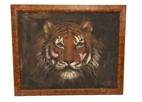 Nell Edgar Signed Tiger Painting 26