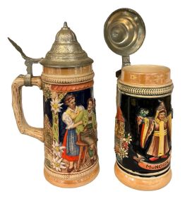 2pc German Steins 9