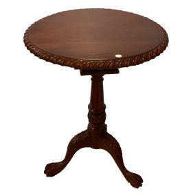 Modern Cherry Tilt Top Table, 27