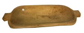 Hand Carved Primitive Dough Bowl 24