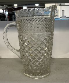 Wexford by Anchor Hocking ~ Crystal Glass Pitcher 9