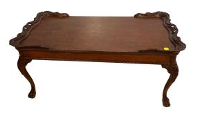 VTG Queen Anne Mahogany Coffee Table 18
