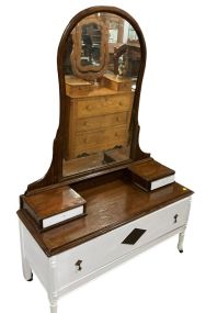 1920's Art Decor Painted Dressing Vanity