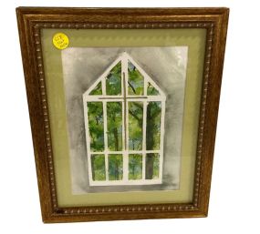Signed Andi 2017 Window watercolor 17