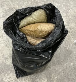 Bag of Decorative Throw Pillows