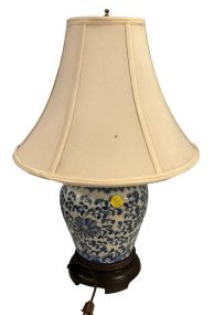 Blue and White Ginger Jar Lamp
