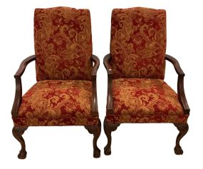 Pair of Fairfield Ball n Claw Arm Chairs