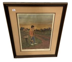 Waiting Print Artist Proof Signed Michael