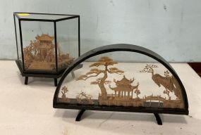 Asian Carved Cork Artwork 10
