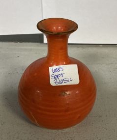 Signed Pigeon Forge Pottery Vase 4.5