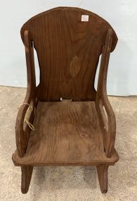 Folk Art Crafted Childs Rocker