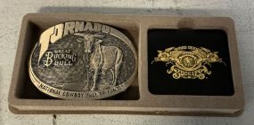 Solid Brass Belt Buckle Tornado